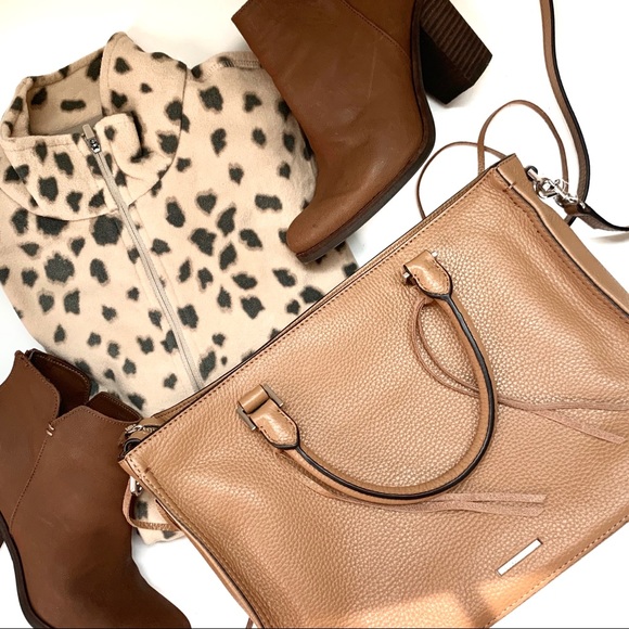 LAST | regan pebbled leather satchel tote | - Picture 2 of 15